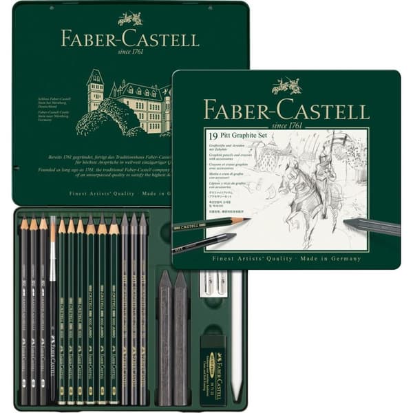 Faber-Castell - Set Pitt Graphite tin of 19 (112973)