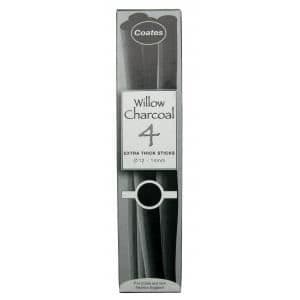 Coates Willow träkol diameter 12-14mm mycket tjock...