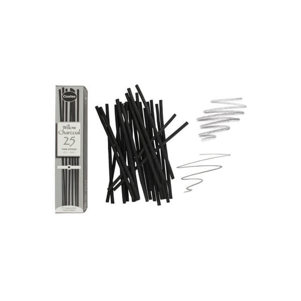 Fusains Mignonnette Ø 2 till 3 mm 25 stift