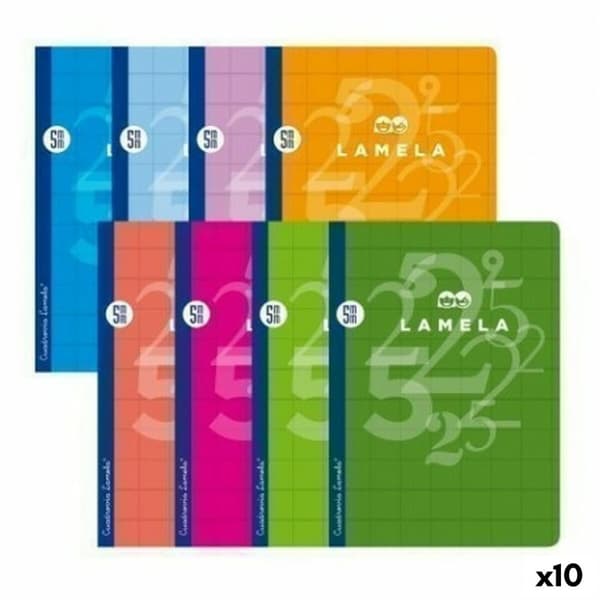 Anteckningsbok Lamela Multicolour Quarto (10 antal)