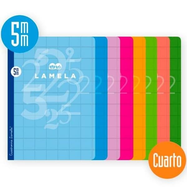 Anteckningsbok Lamela Multicolour Quarto (10 antal)