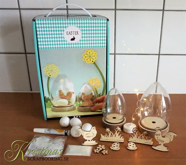 Påsk Kit - Kupor med invändig dekoration - 2 st