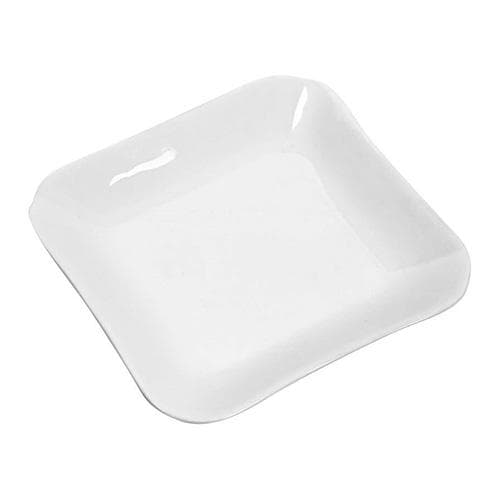Vitt Serveringsfat i Porslin Att Måla - Mått: 12.7 cm - 10 st