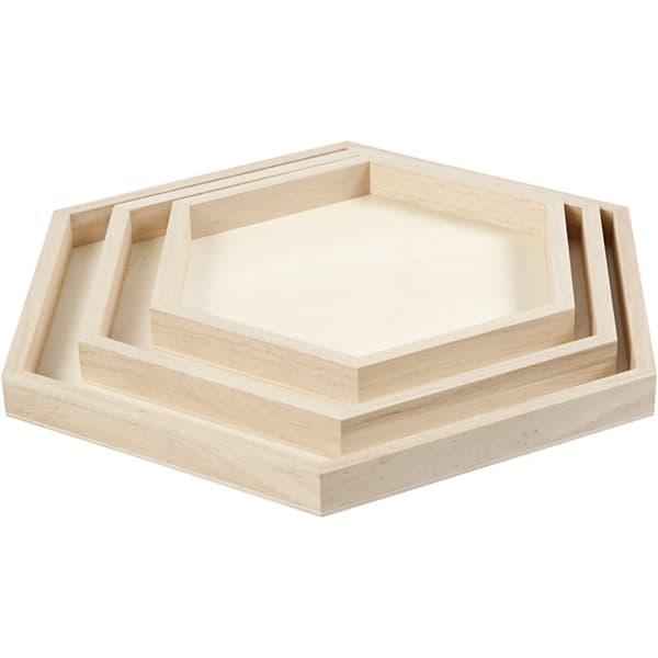Brickor - Sexkantiga 21-31 cm - Kejsarträd - 3 st