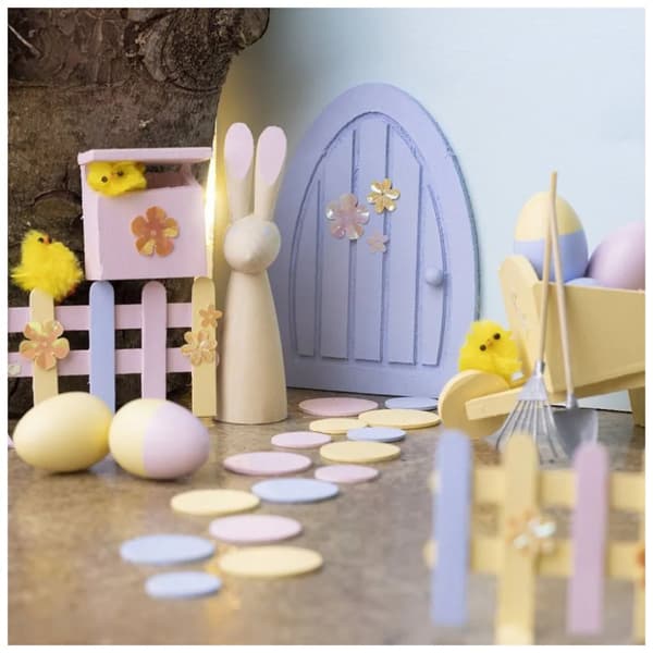 DIY Kit Påskharens dörr - Gör-Själv Pyssel Set Påsk