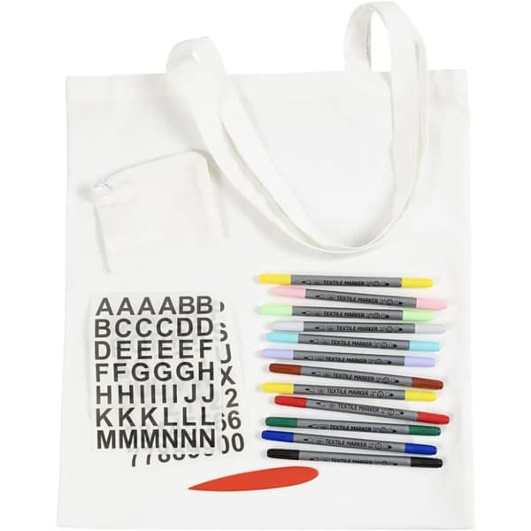 Pyssel Set - Textildekoration - Måla och Dekorera på Tyg