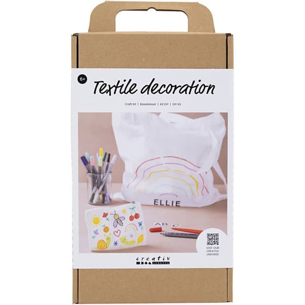 Pyssel Set - Textildekoration - Måla och Dekorera på Tyg