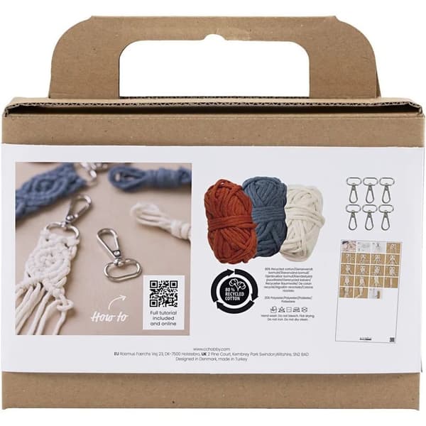 DIY Pysselkit Makramé - Kreativ Nyckelring