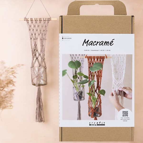 DIY Pysselkit - Makramé Ampel - 3 st