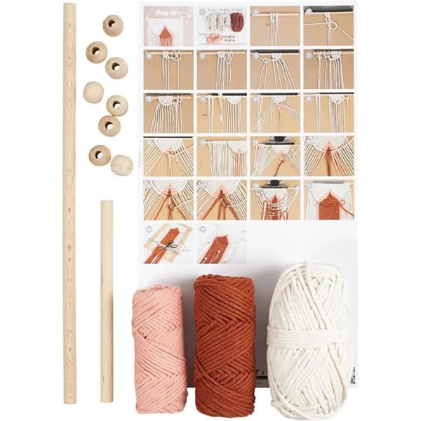 Pysselkit Makrame - Väggdekoration DIY Inredning