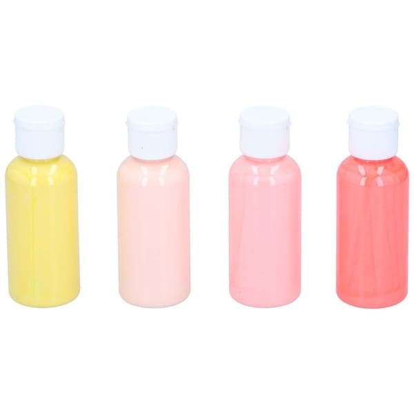 Artico Akrylfärg Pastell 80ml 4-pack - Gul/Rosa