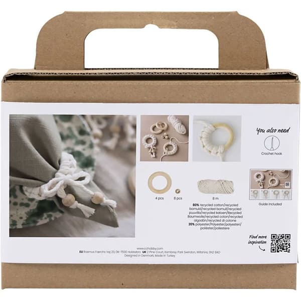 DIY Pysselkit Makramé - Servettring i Bohemisk Stil
