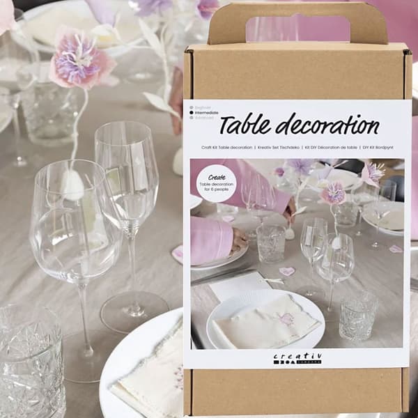 DIY Pysselkit - Duka med Dekorationer i Pastell