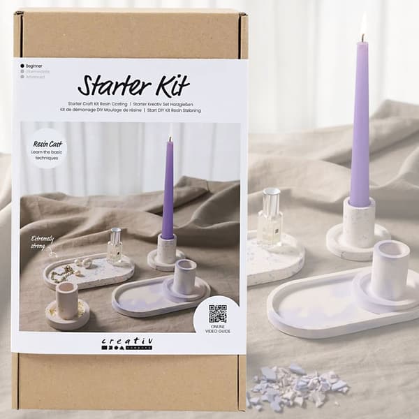 Stort Startkit Resingjutning DIY - Ljusstakar och Brickor