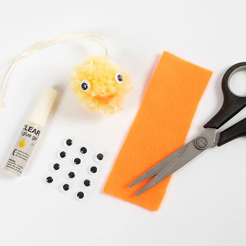 Mini Kit Påskpyssel - Pompom Kycklingar