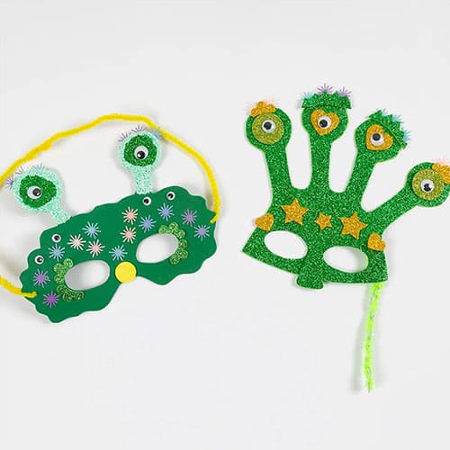 Pysselset - Craft Mix Monsters - Gröna Nyanser