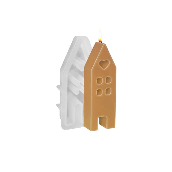 Silikonform till Ljus 16,5cm - Hus
