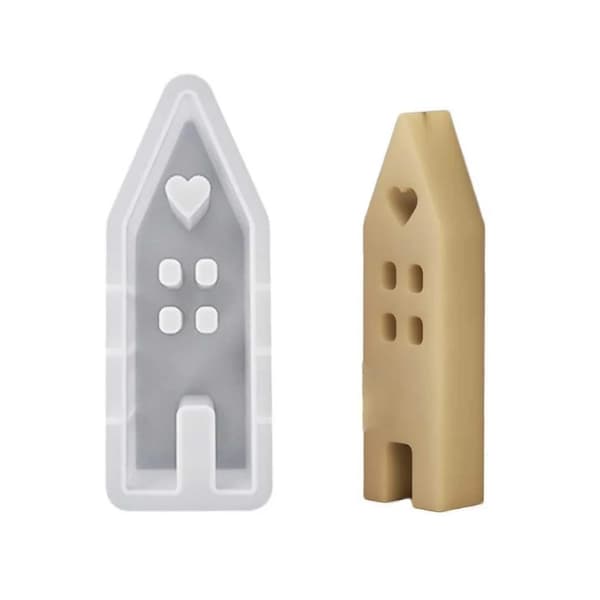 Silikonform till Ljus 12,5cm - Hus