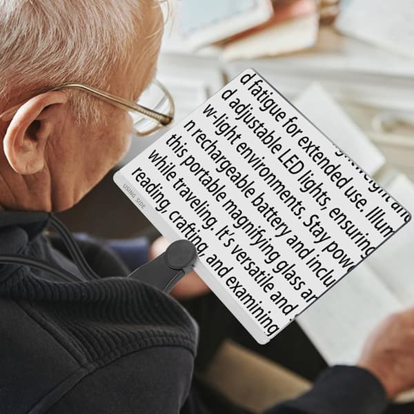 Lupe med nakkeholder og HD-objektiv