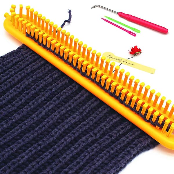 Kudonta- ja punontasarja, jossa on 4 eri pituutta ja DIY virkkuukoukut - Ohuet tikut