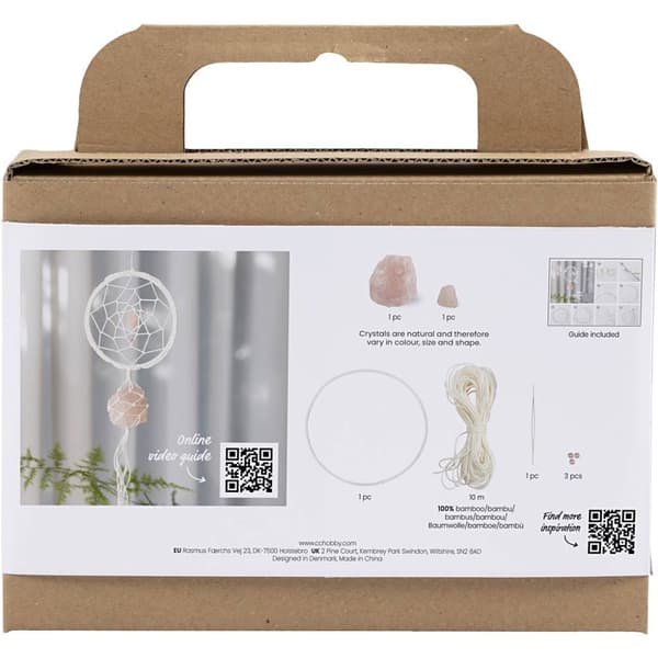 Mini DIY Kit Ljustillverkning - Drömfångare Med Kristaller