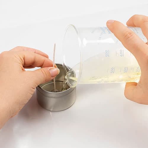 Mini DIY Kit Ljustillverkning - Sojaljus i Burk med Kristaller