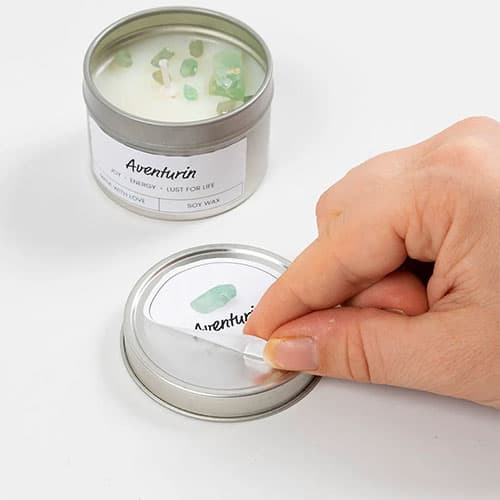 Mini DIY Kit Ljustillverkning - Sojaljus i Burk med Kristaller