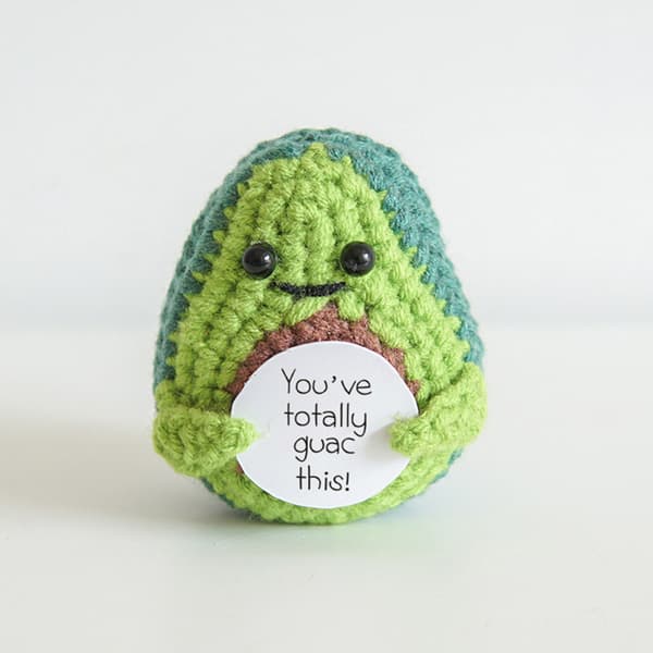 Stickad Avacado - You've totally guac this