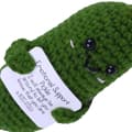 Miniatyrbild 5 av 5: Stickad Gurka - Emotional Support Pickle