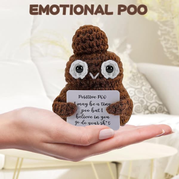 Stickad Pile of Poo - Positive Poo