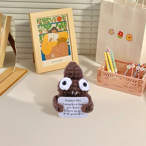 Stickad Pile of Poo - Positive Poo