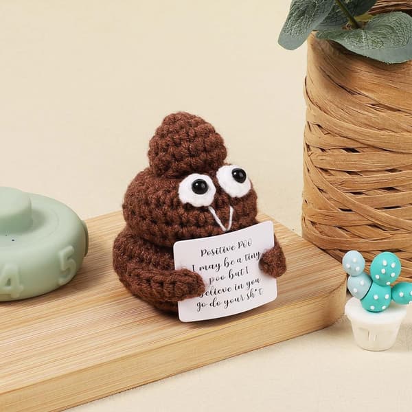 Strikket bunke af lort - Positive Poo
