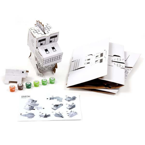 3D-figurmaleri af Numbers Dragon Pixels Kidea