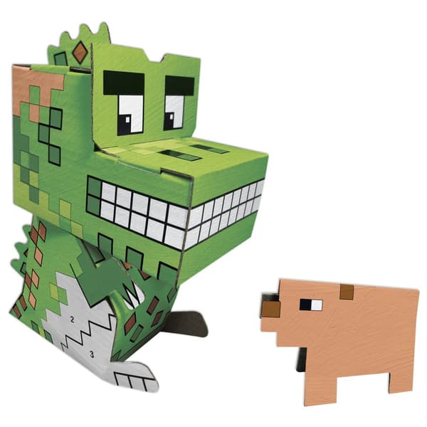 3D-figurmaleri af Numbers Dragon Pixels Kidea
