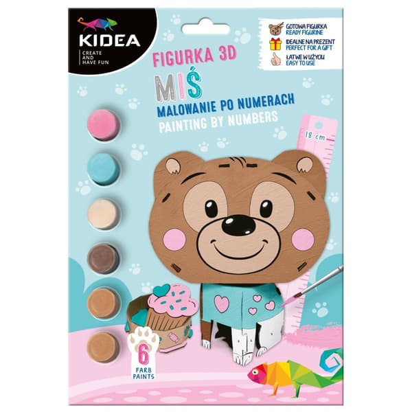 3D Figurine Paint av Numbers Bear Kidea