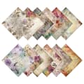 Miniatyrbilde 2 av 3: Scrapbookingpapir Vintage Flower - 12 ark med romantiske blomstermotiver