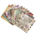 Miniatyrbilde 1 av 3: Scrapbookingpapir Vintage Flower - 12 ark med romantiske blomstermotiver