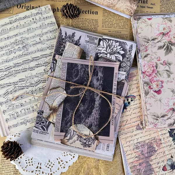 Scrapbooking-paperi Flower Appreciation - 30 arkkia kukka-aiheita sisältävää leikekirjapaperia