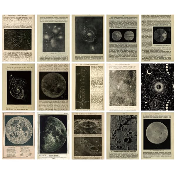 Scrapbookingpapir Night Sky Reading - 30 ark med astronomiske motiver
