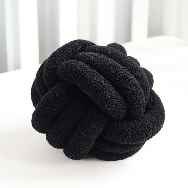 Knutkudde 30 × 30 cm - Svart