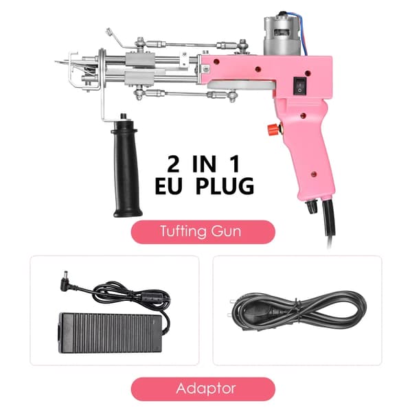 Tufting Gun, Loop Pile & Cut Pile Muligheder, EU STIK 220V,EU STIK 220V