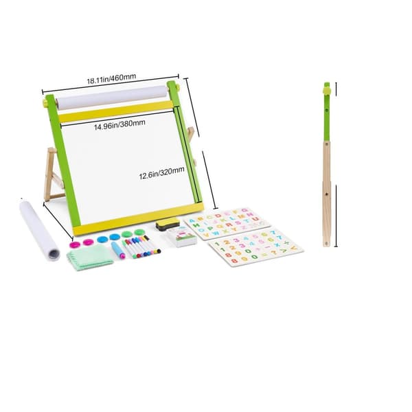 Magnetisk ritplatta, 3-i-1 staffli, bärbar design,Skrivbord