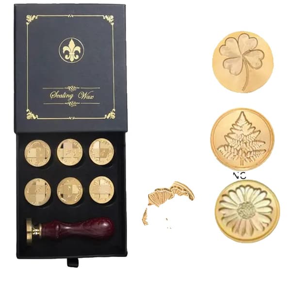 Vahaliimapakkaus, retro-tyyli, tee-se-itse sinetöintisetti, 7Seals lahjapakkaus Set6