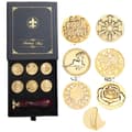 Miniatyrbild 1 av 2: Vaxstämpelset, retrodesign, DIY-sigillhantverkssats, 7Seals Presentbox Set4