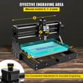 Miniatyrbillede 3 af 4: VEVOR CNC 3018 Pro Mini Lasergravør, 3-akset kontrol, høj præcision, understøtter flere formater.