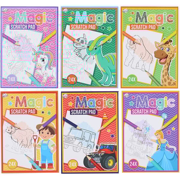 Magic Scratch Pad med 24 sidor