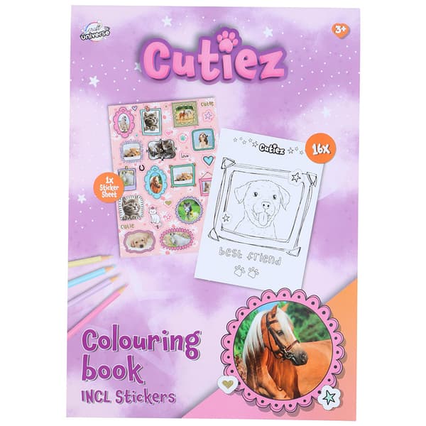 A4 Cuties malebog - Hunde og katte