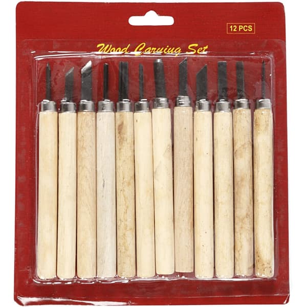 Wood Carving set - 12 st