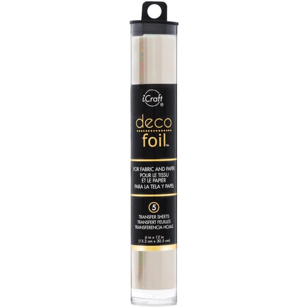 Deco Foil Transfer Sheets - Opal - 6"X12" - 5 st