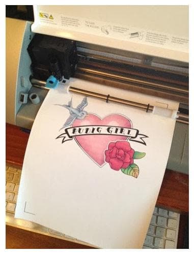 Print o Cut Paper 5 ark - Värme Transfer För Mörka Material